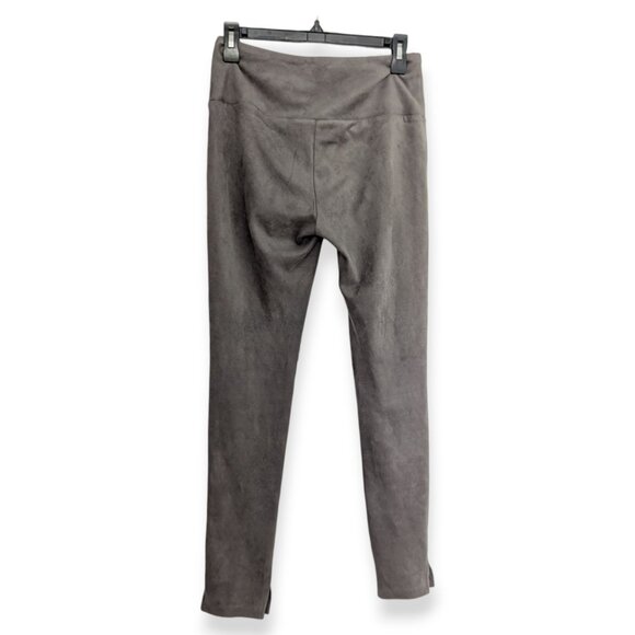 J. McLaughlin grey faux minimalist fall winter high rise suede pants W's S - Picture 4 of 7